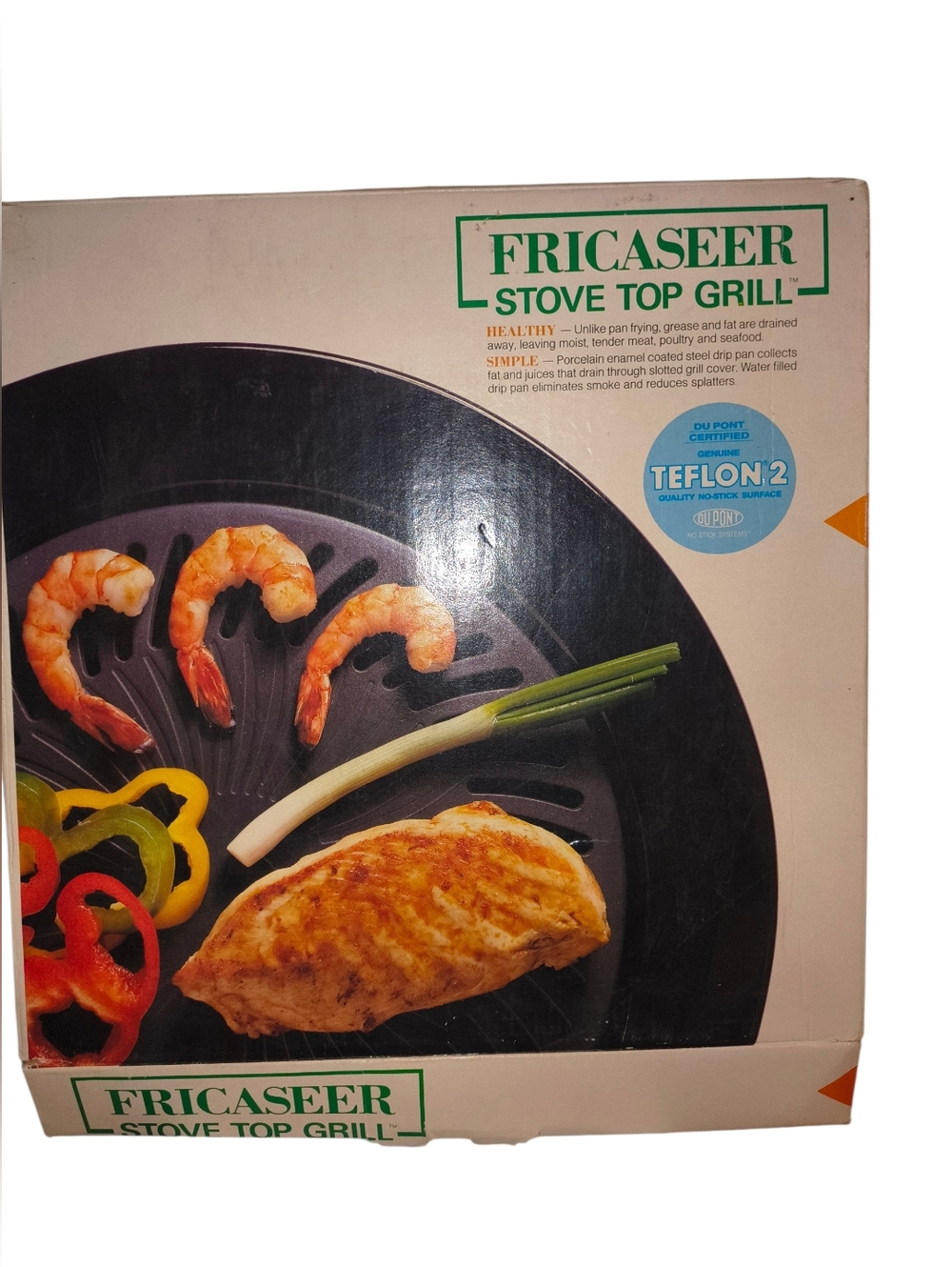 Black Stove Top Grill - Nonstick Teflon Surface